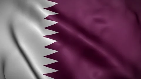 Qatar waving flag, 4k Qatari Flag Waving Animation Stock Footage 263813109