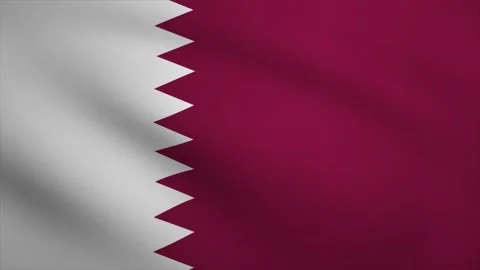 Qatar Waving Flag Background Animation. Looping seamless 3D animation. Moti.. Stock Footage 229681488