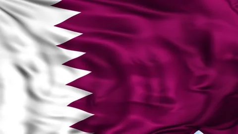 Qatar Waving Flag Background 스톡 동영상 204133799