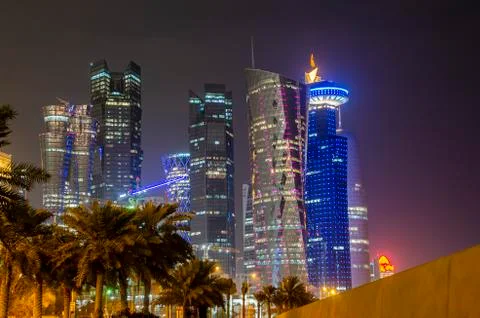 Qatar's Architecture 스톡 사진