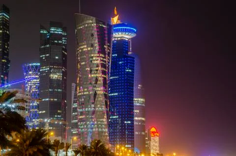 Qatar's Architecture 스톡 사진