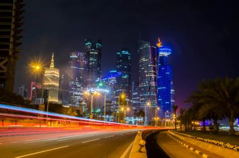 Qatar's Architecture 스톡 사진