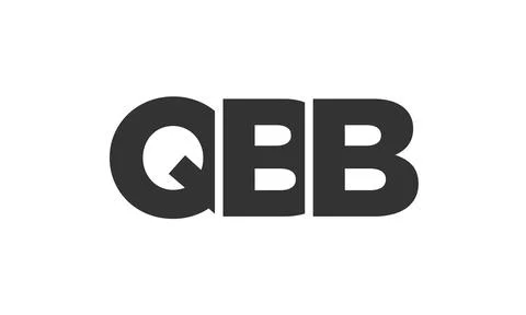 QBB logo design template with strong and modern bold text. Initial based ve.. 库存插图