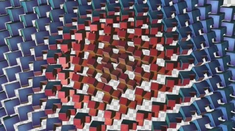 Qbertia 2 Colors Stock Footage 62442085