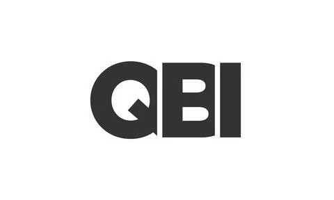 QBI logo design template with strong and modern bold text. Initial based ve.. Stock Illustration