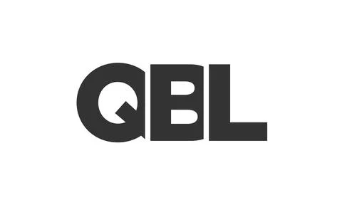 QBL logo design template with strong and modern bold text. Initial based ve.. Stock Illustration