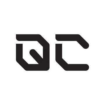 Qc initial letter vector logo icon Stock Illustration