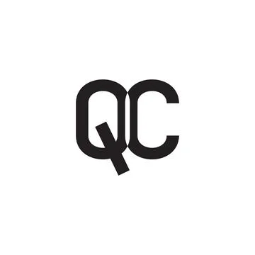 Qc initial letter vector logo Illustrazione stock