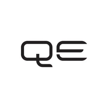 Qe initial letter vector logo icon 스톡 일러스트