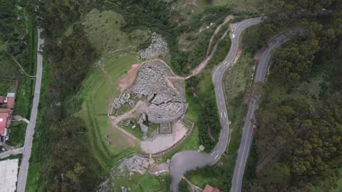 Q'enqo archaeological complex near cusco Stock Footage 337807483