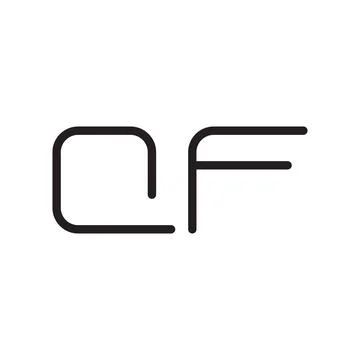 Qf initial letter vector logo icon Stock-Illustration