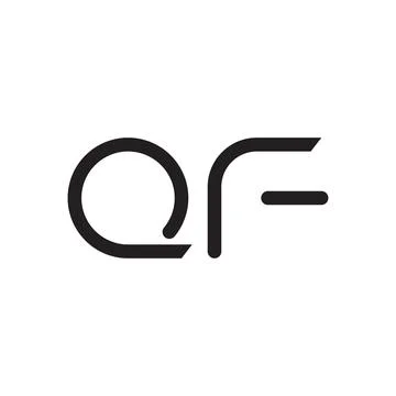 Qf initial letter vector logo icon Stock Illustration