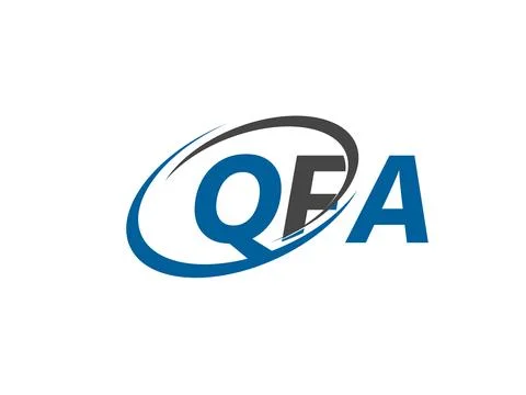 QFA creative logo design vector illustration Illustrazione stock