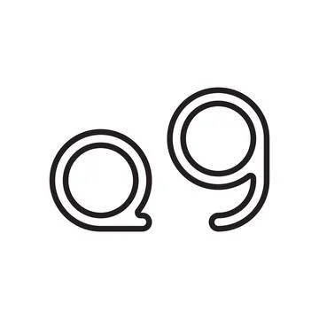 Qg initial letter vector logo icon Stock Illustration