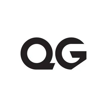 Qg initial letter vector logo Stock Illustration