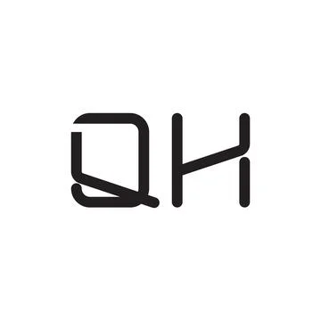 Qh initial letter vector logo icon Stock Illustration