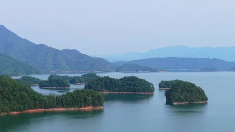 Qiandao lake in summer Stock Footage 342370631