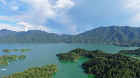 Qiandao lake in summer Stock Footage 342370660