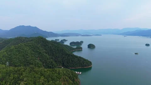 Qiandao lake in summer Stock Footage 342370910