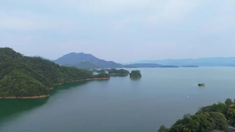 Qiandao lake in summer Stock Footage 342370937