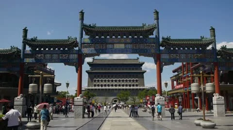 Qianmen Beijing Video stock 11132989