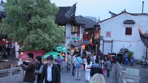 Qibao Ancient City Stock Footage 99014471