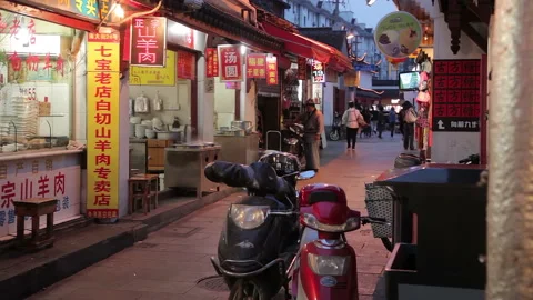 Qibao Ancient City Stock Footage 99015386