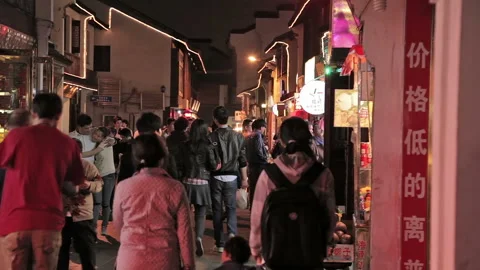 Qibao Ancient City Stock Footage 99016241
