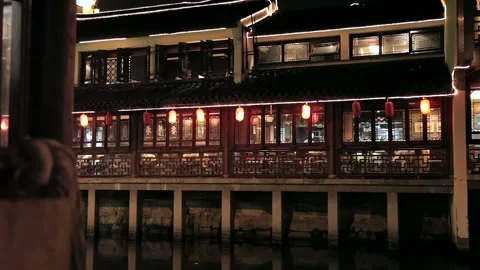 Qibao Ancient City Stock Footage 99020213