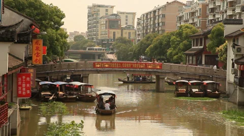 Qibao Canal 2 Stock Footage 39613372