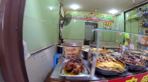 Qibao Mkt Slo-Mo sideview 11 24 fps Stock Footage 40542913