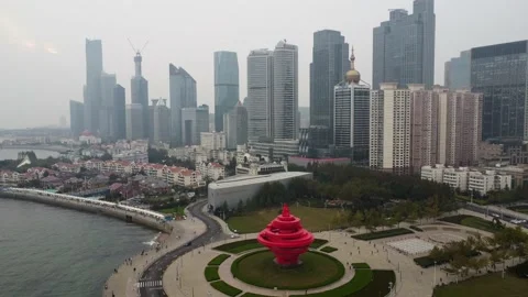 Qingdao city, May 4th Square Stock Footage 164547862