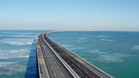 Qingdao Jiaozhouwan bridge Vidéo 167552667