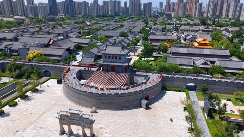 Qingdao's Jimo Ancient City: A Blend of Tradition and Modernity Stock Footage 330795206