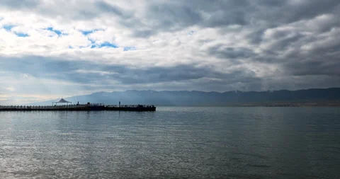 Qinghai lake 스톡 동영상 295780081