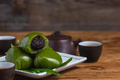 Qingming Dumpling Ching Ming Fruit Qingming Yuqing Youth League Stock Photos