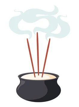 Qingming incense aroma Stock Illustration