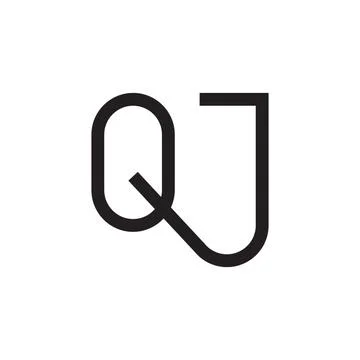 Qj initial letter vector logo icon 스톡 일러스트
