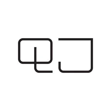 Qj initial letter vector logo icon Stock-Illustration