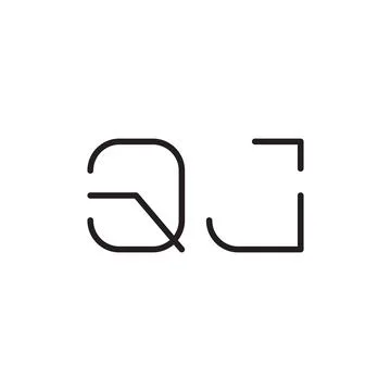Qj initial letter vector logo icon 스톡 일러스트