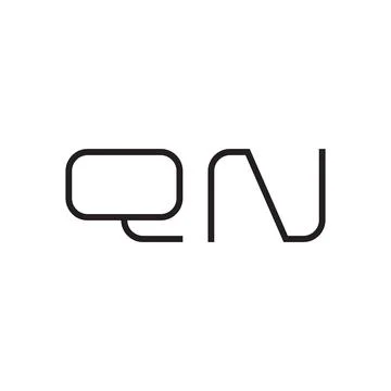 Qn initial letter vector logo icon Stock-Illustration