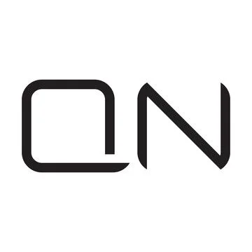 Qn initial letter vector logo icon Stock-Illustration