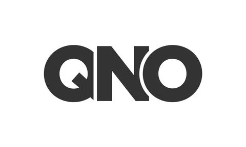 QNO logo design template with strong and modern bold text. Initial based ve.. 스톡 일러스트