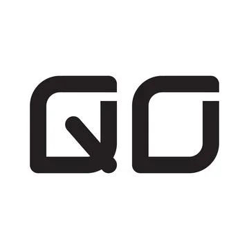Qo initial letter vector logo icon Stock-Illustration