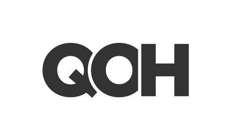 QOH logo design template with strong and modern bold text. Initial based ve.. Illustrazione stock