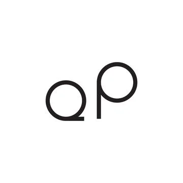 Qp initial letter vector logo icon Stock Illustration