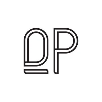 Qp initial letter vector logo icon Illustrazione stock