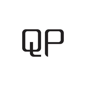 Qp initial letter vector logo icon Illustrazione stock