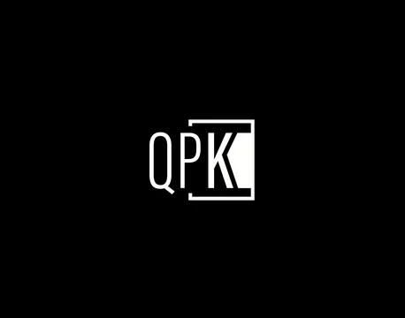 QPK Logo and Graphics Design, Modern and Sleek Vector Art and Icons isolate.. Stock Illustration