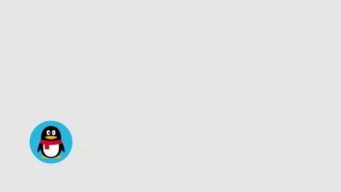 QQ Social Media Lower Third Stock Footage 194290830